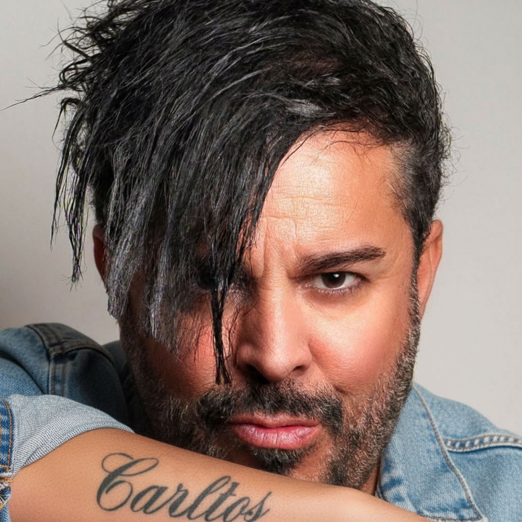 Santiago Cortes official DJ press photo close up portrait