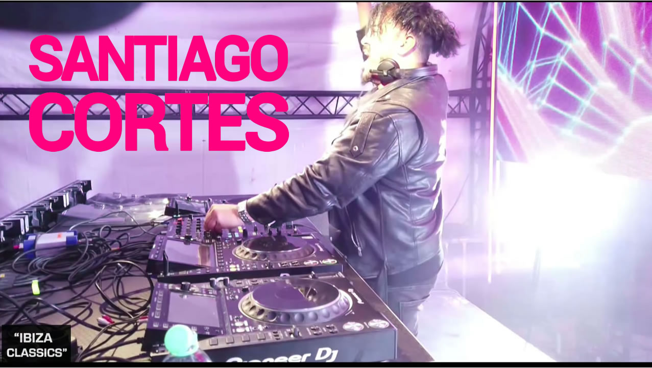 Santiago Cortes performing live DJ set at club event