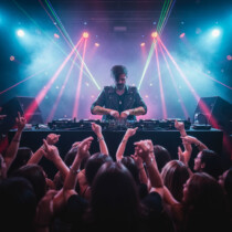 Santiago Cortes – International DJ and Music Producer based in Switzerland. Official 2025 press photo. Santiago Cortes Swiss DJ and music producer official press photo 2025